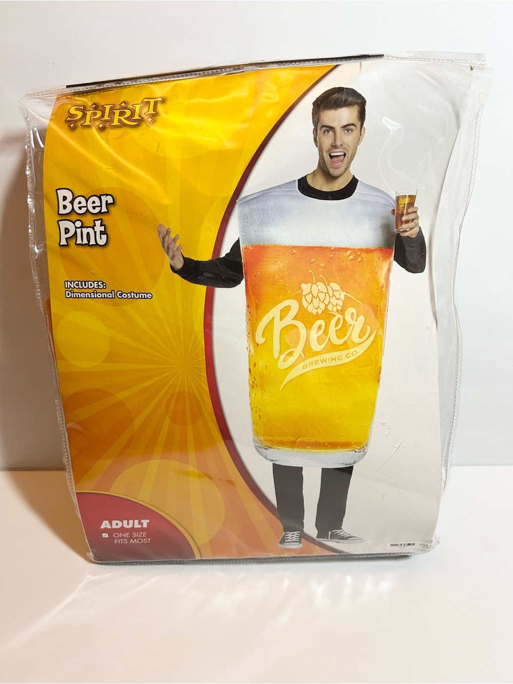 Spirit Beer Pint Costume - Novelty Orange Drink Costume - Picture 3 of 6